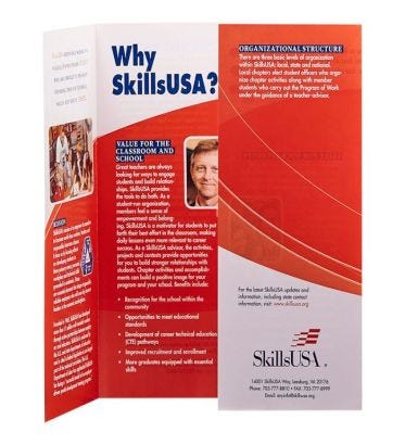 Why SkillsUSA? Teacher's Brochure